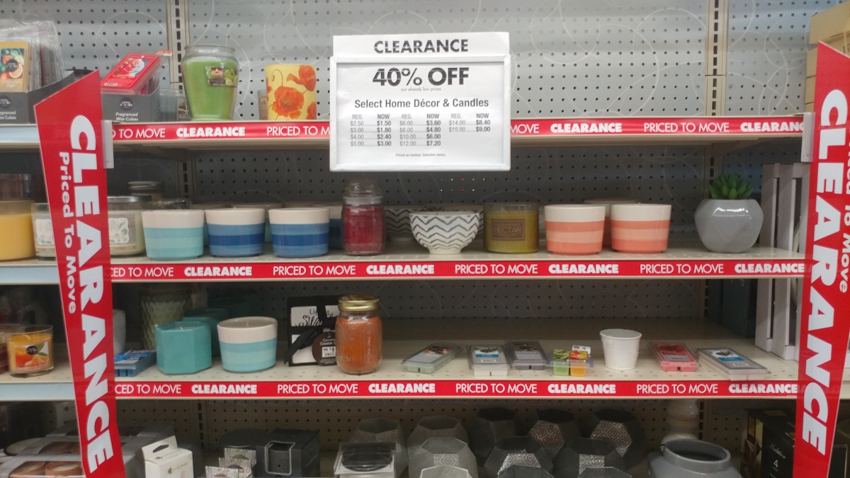 Clearance candles