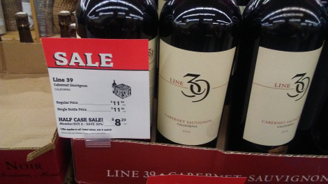 half case sale on wine at cost plus world market