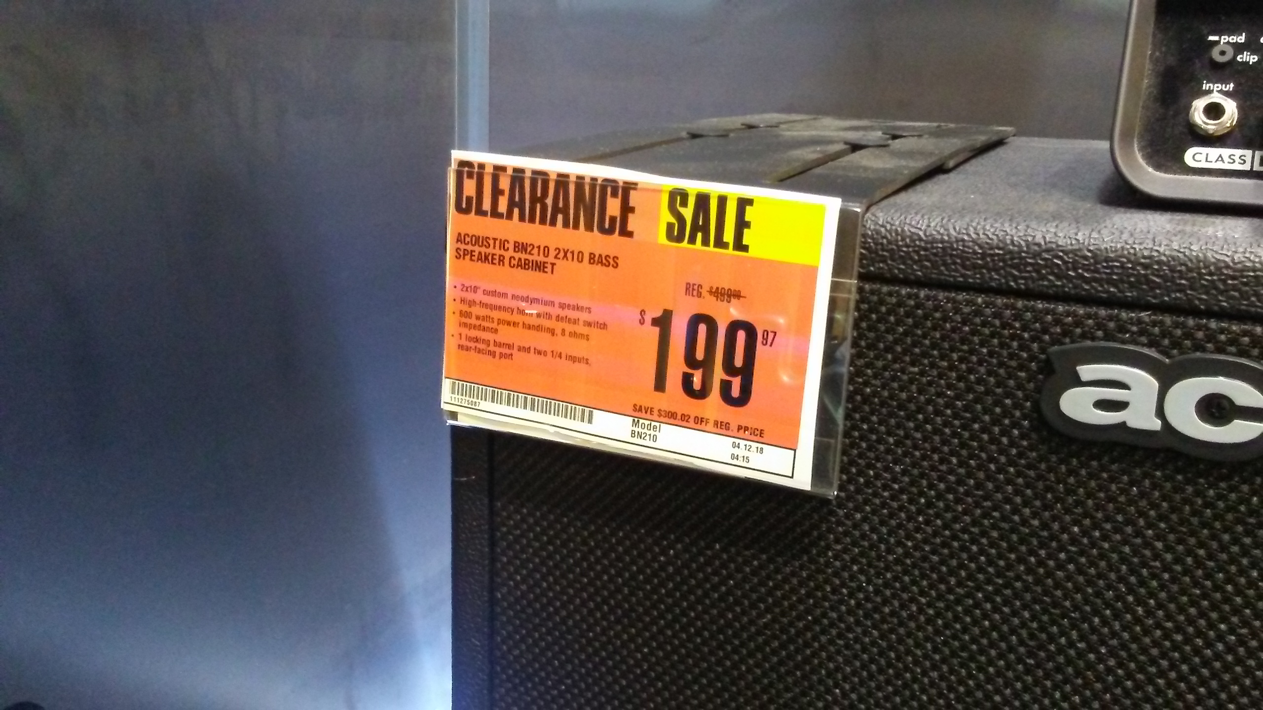 acoustic clearance sale