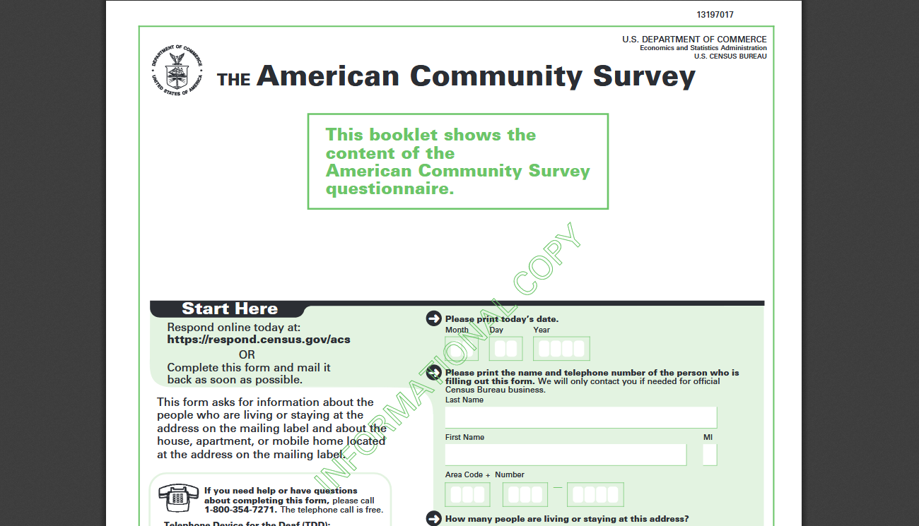 The American Community Survey Is It Legitimate and Do You Have To Answer?